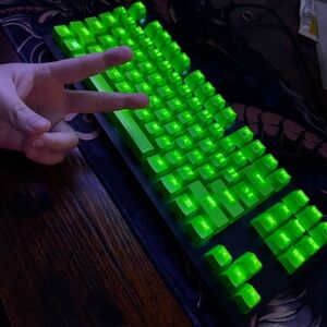 Razer Green LED Gaming Keyboard